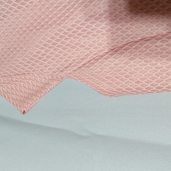 Anthropologie Marc Bouwer Textured Knit Cap Sleeve Notch Neck Zip Back Dress - Picture 12 of 12